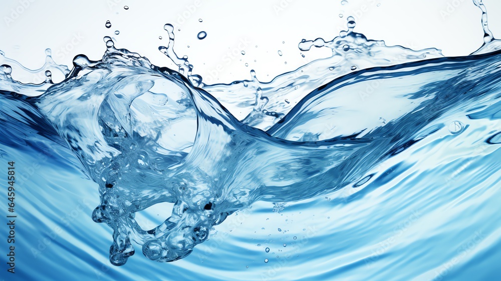 Water splash in the pool Generate AI Water splash in the pool Generate AI