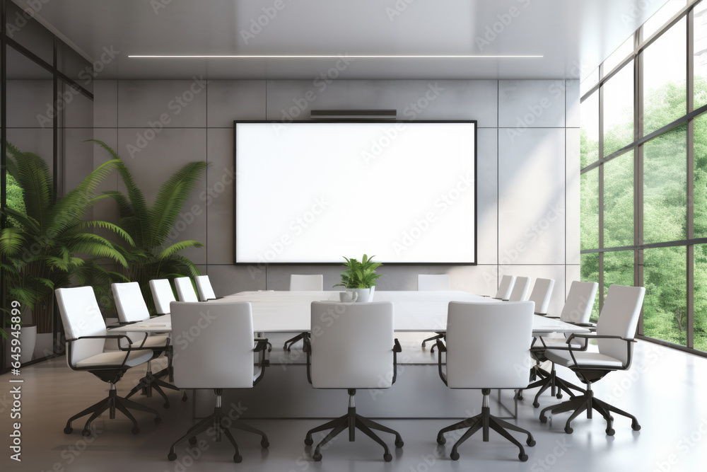 Mockup on the background of a wall in a company or corporate conference room. Marketing, finance, remote work and telework. Great concept for office design, advertising and promotion. Mockup on the background of a wall in a company or corporate conference room. Marketing, finance, remote work and telework. Great concept for office design, advertising and promotion.