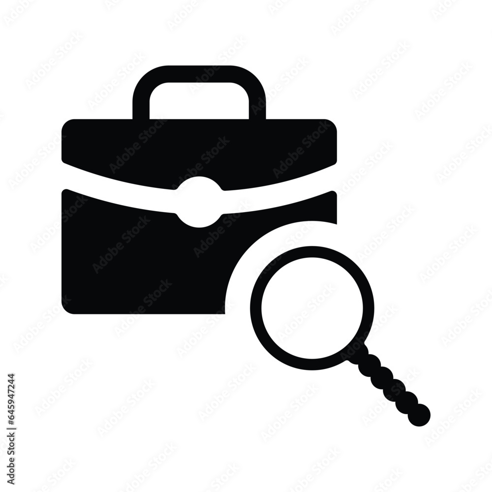 Job Search Vector Icon Job Search Vector Icon