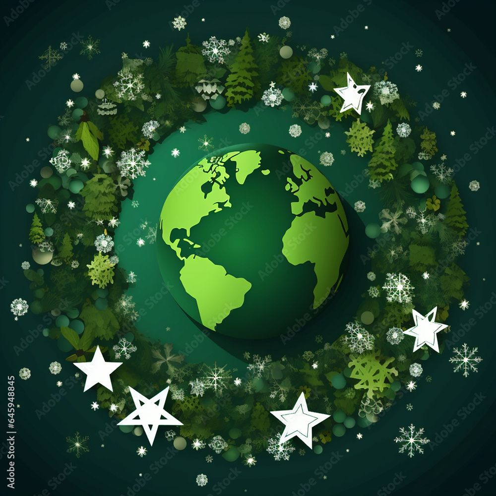Christmas background, environmental protection background for nature Christmas background, environmental protection background for nature