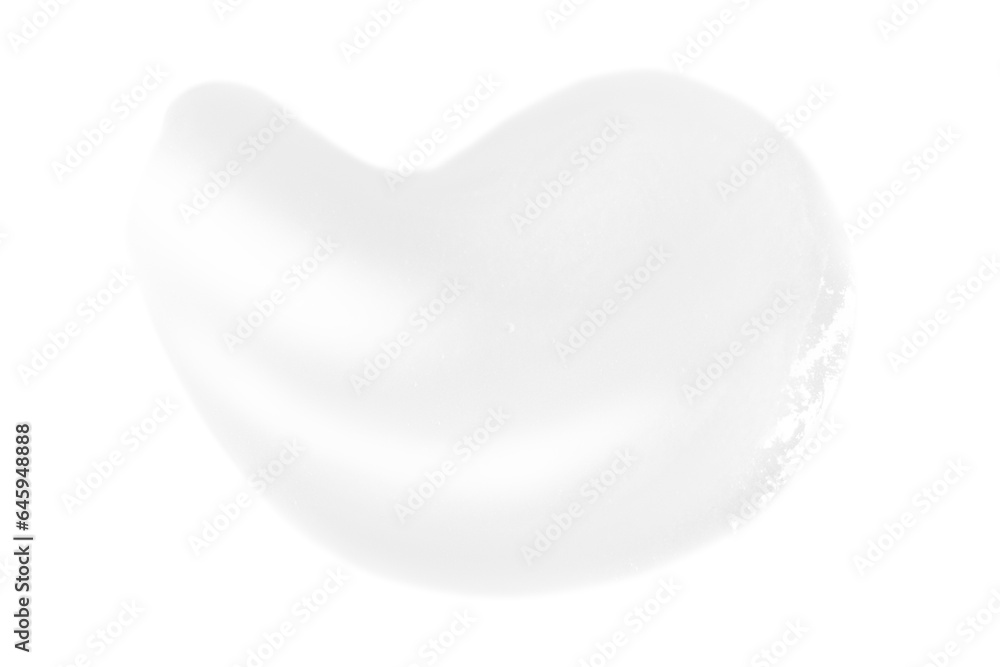 A smear of greasy. cream on a white background. A smear of greasy. cream on a white background.