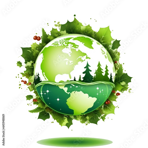 Christmas background, environmental protection background for nature © Verzh