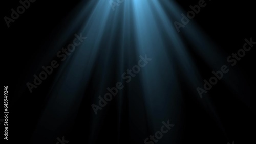 Moving Light Rays, Optical Lens Flare Effect, Glowing Light Leak, Flicker Loop Animation. Overlay Video. High Quality 4K Resolution.