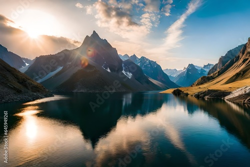 lake in the mountains