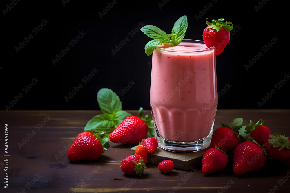 sweet, refreshing Strawberry Smoothie sweet, refreshing Strawberry Smoothie