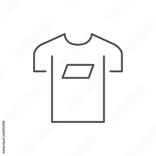 Modern t-shirt line outline icon