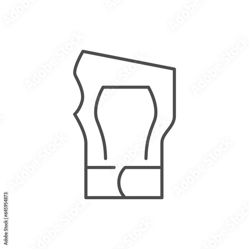 Wrist guard line outline icon