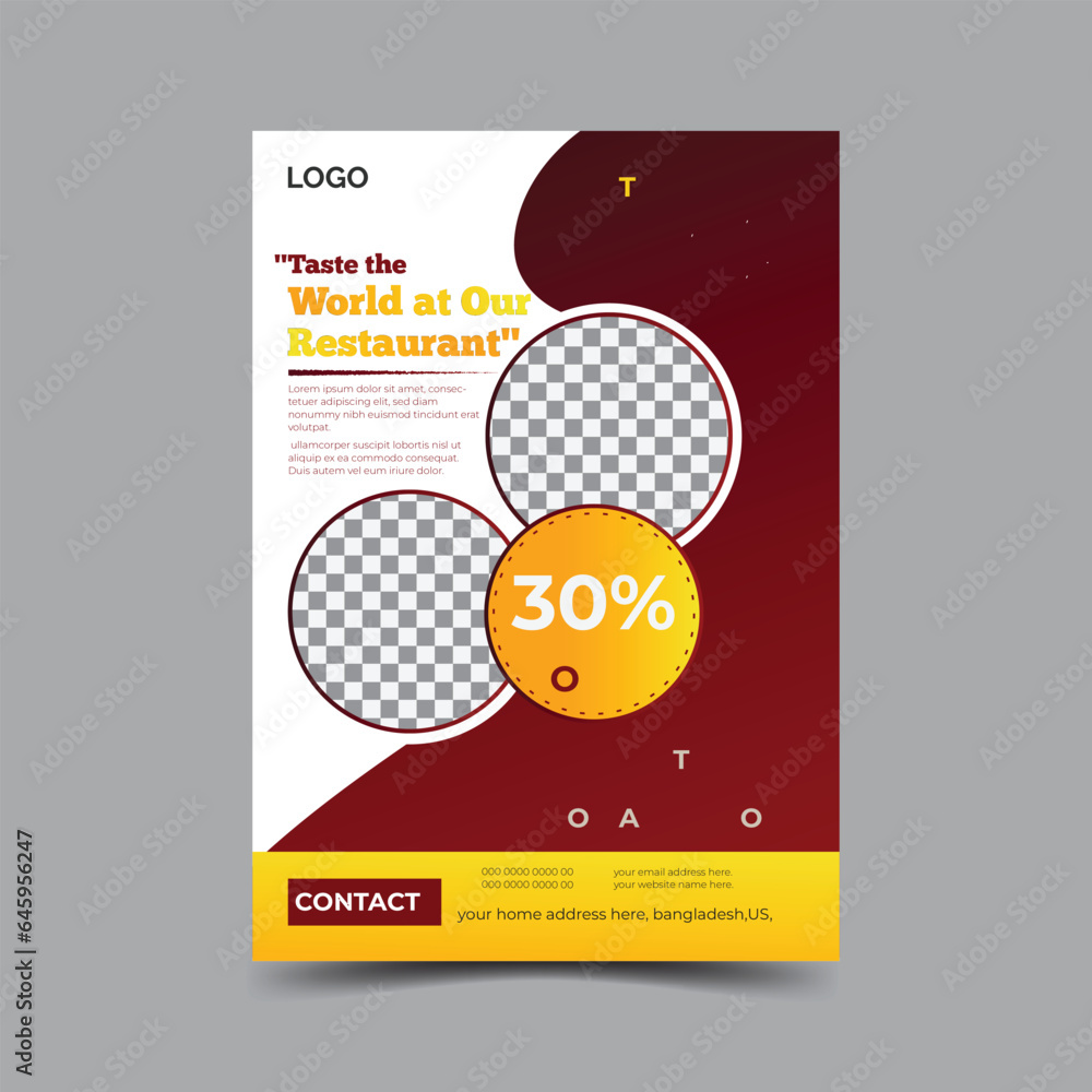 food poster flyer design your restaurant menu. make the flyer design ...