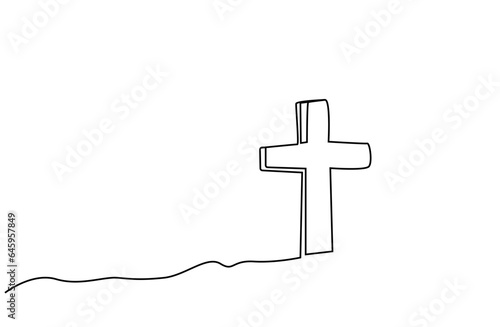 tombstone grave hill christian pray lifestyle line art design