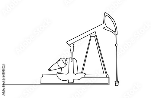 industry oil extraction refinery business object line art