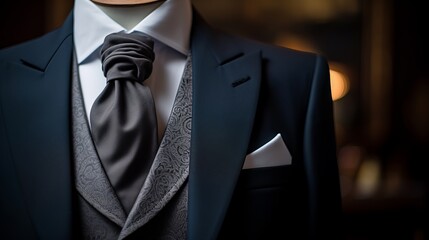 suits with fine tailoring and a dapper costume and tuxedo