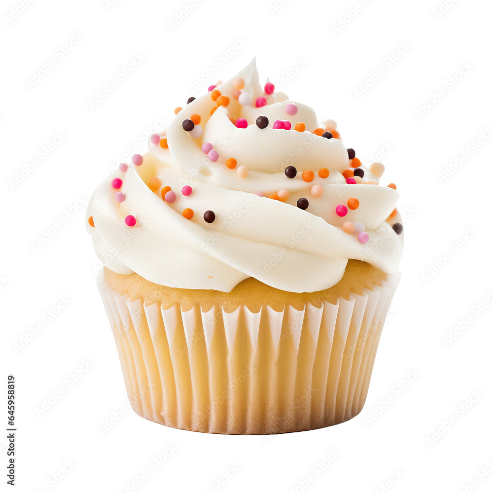 Cupcake isolated on white background Cupcake isolated on white background