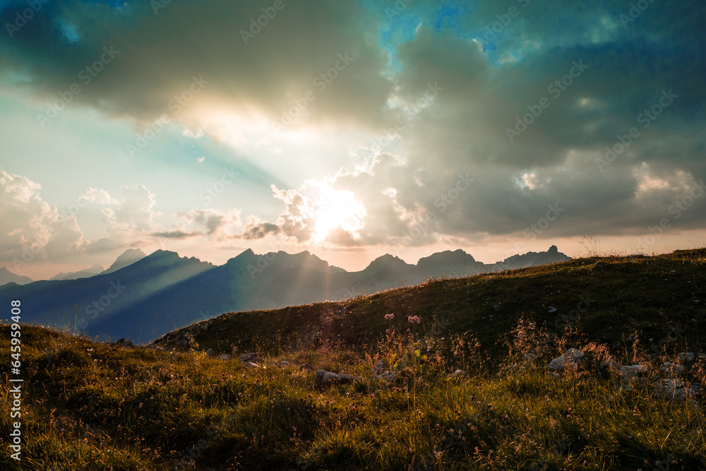 Sunset Alpes