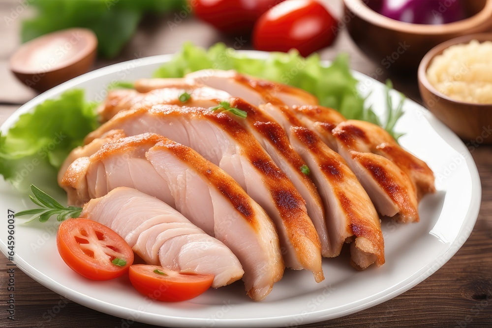 grilled meat with vegetables grilled meat with vegetables