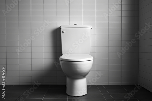 A toilet in a modern bathroom