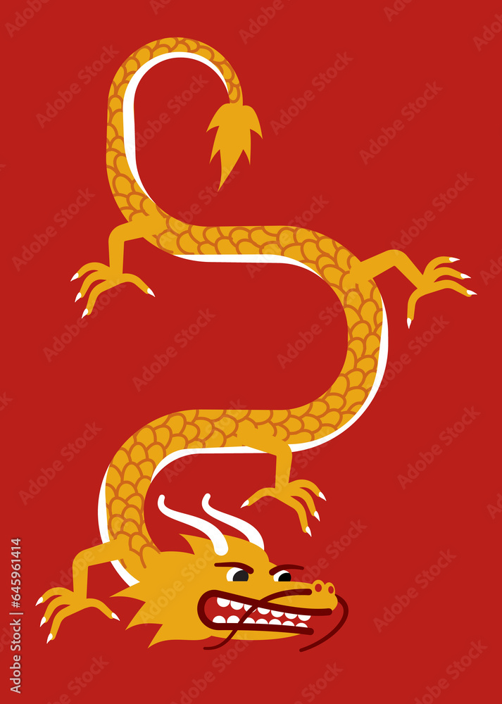 Obraz premium Lunar new year dragon