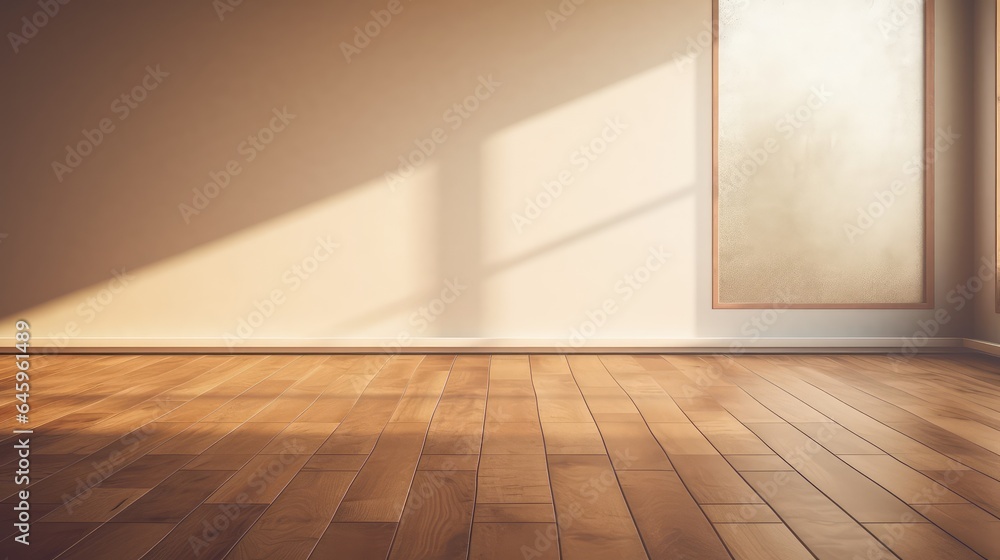 empty room with floor - generative ai empty room with floor - generative ai