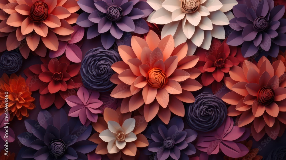 3d floral background and 3d floral tumbler wrap 3d floral background and 3d floral tumbler wrap