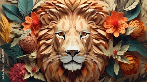 3d lion background and 3d lion tumbler wrap