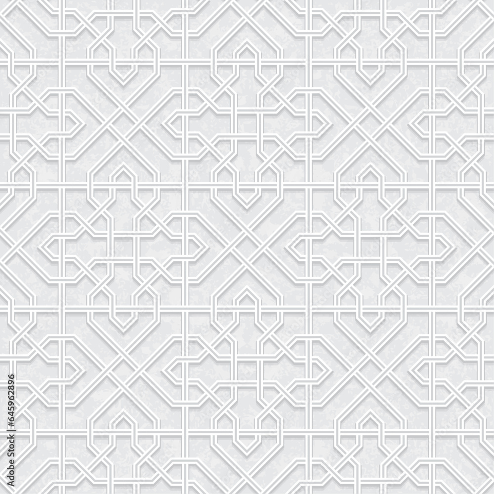 Seamless geometric pattern with light grey background, Vector Illustration Seamless geometric pattern with light grey background, Vector Illustration