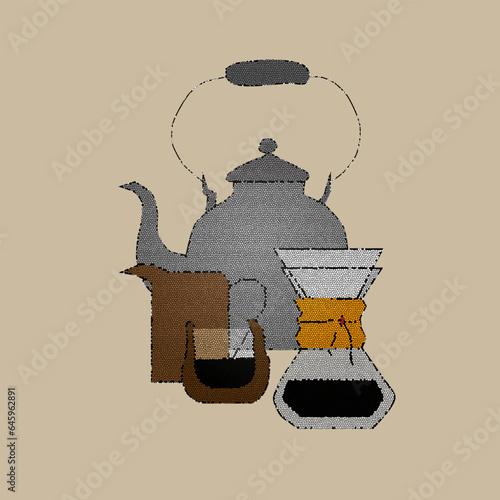coffeepot and cup