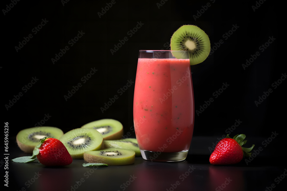 sweet, tangy Strawberry Kiwi Smoothie sweet, tangy Strawberry Kiwi Smoothie