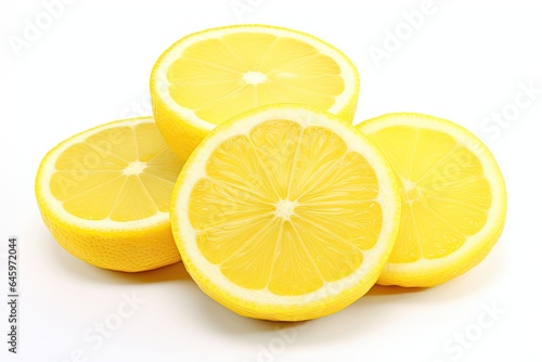 Nature refreshment. Juicy delight of citrus slices on white background isolated. Taste of sunshine