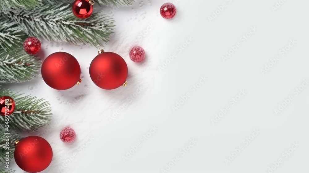 christmas tree decorations with copy space christmas tree decorations with copy space