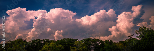 Summer cloudscape over New Haven, Connecticut