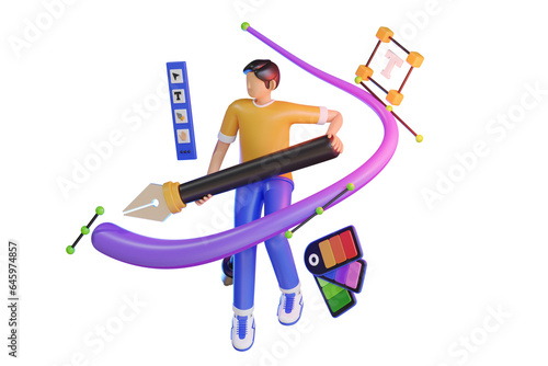 Graphic Designer 3d Illustration