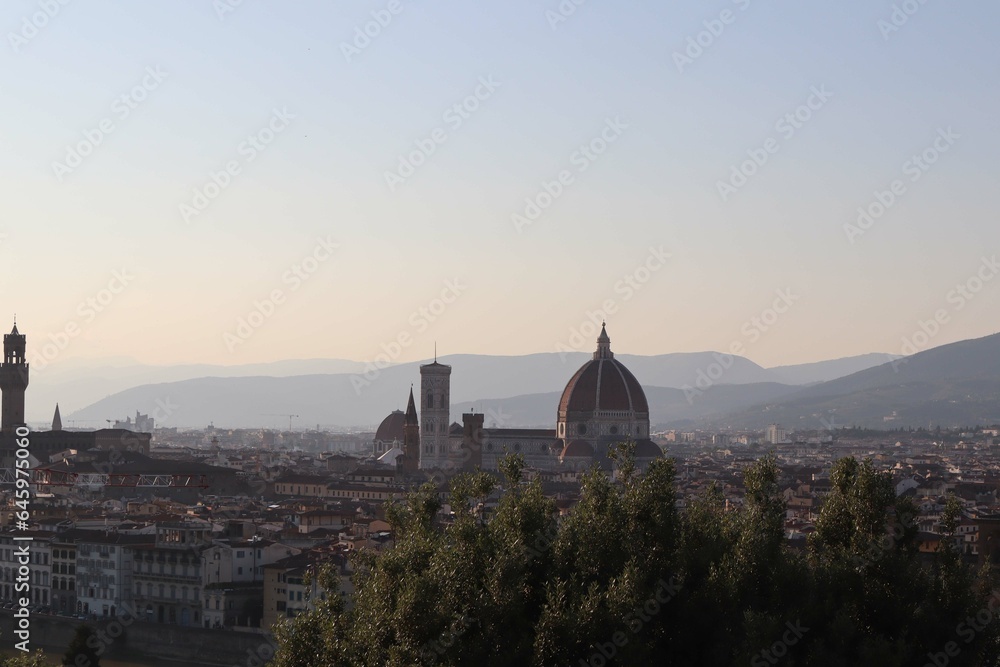 View from Michelangelo Hill in Florence, Italy
