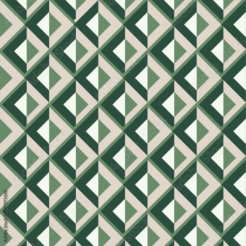 Square Triangle Pattern Geometric Linen Grey Green. Design Material  Curtain Fabric, wallpaper, wrapping paper
