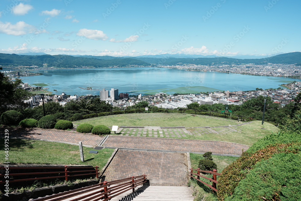 長野県諏訪市の立石公園 長野県諏訪市の立石公園