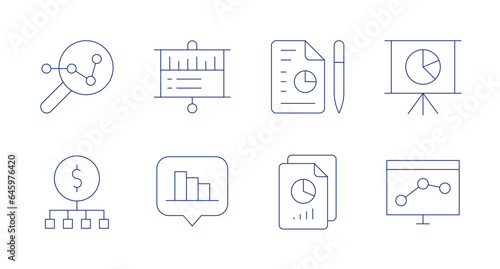 Analytics icons. editable stroke. Containing analytical, analytics, data analytics, files. © Spaceicon
