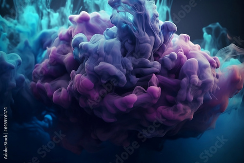 Abstract background of colored smoke. 