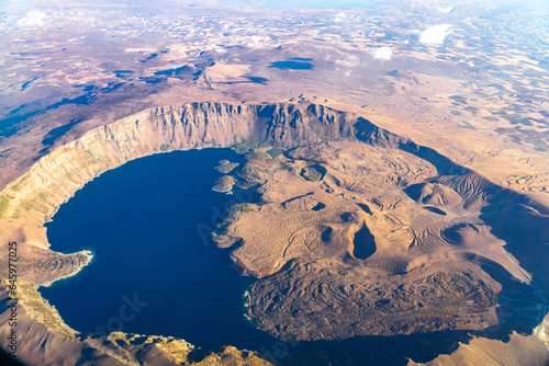 Nemrut Lake is the second largest crater lake in the world and the largest in Turkey Fototapeta