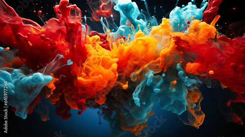 Molecular dances creating colorful explosions © Nilima