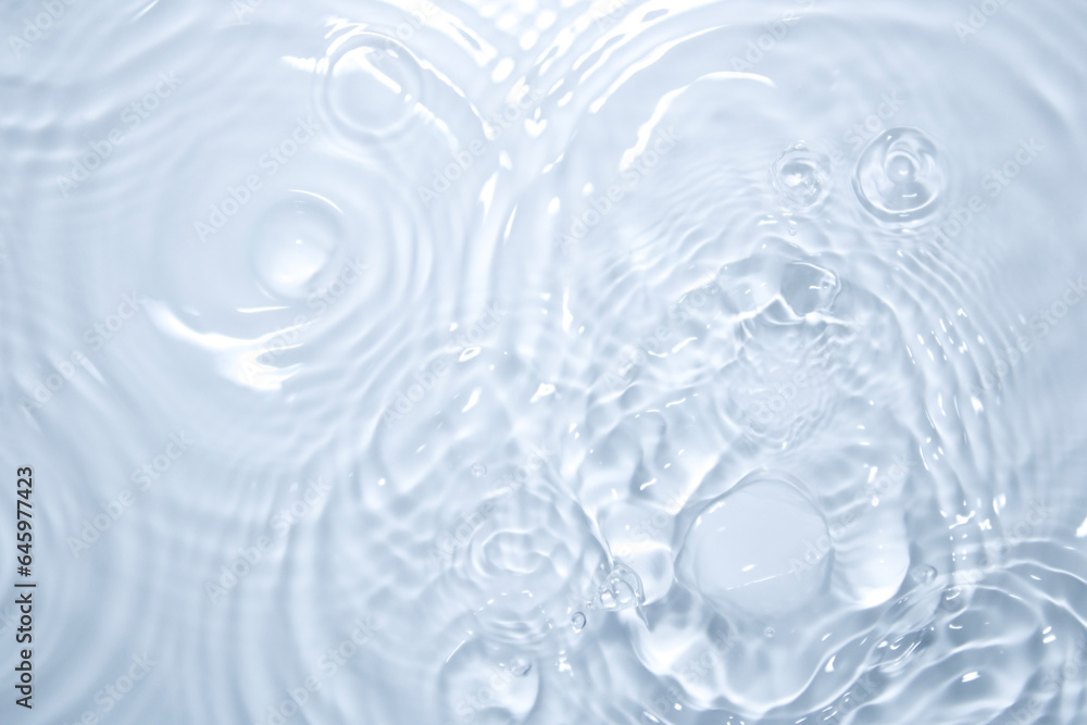 The surface of the water is clear, blue, soft and shiny. The surface of the water is clear, blue, soft and shiny.