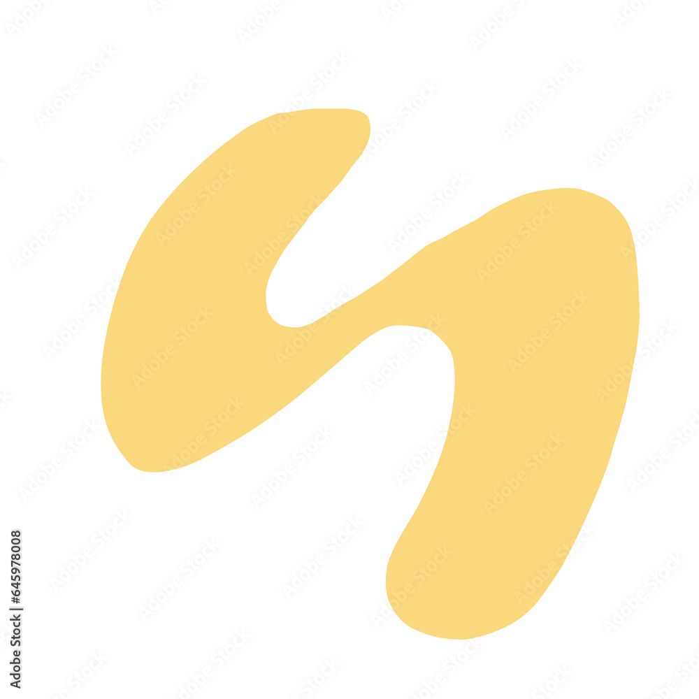 Yellow Abstract Shape