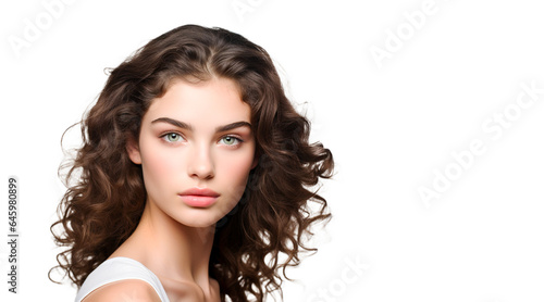 Beautiful young woman with clean fresh skin