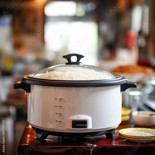 Rice in electrical rice cooker