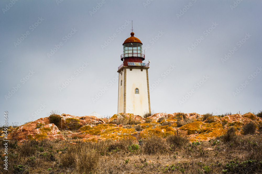 Lighthouse in Berlenga Grande island, Portugal