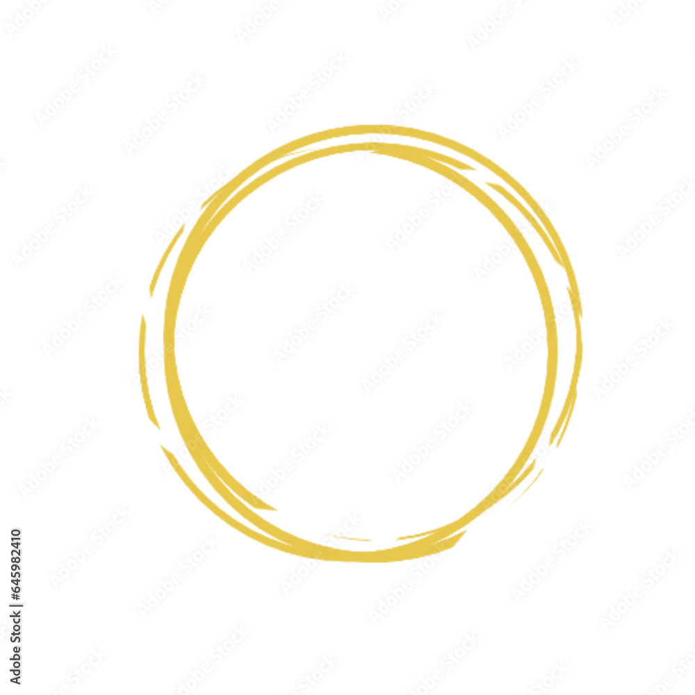 Gold round frame. Geometric line circle design elements. Vector illustration. Gold round frame. Geometric line circle design elements. Vector illustration.