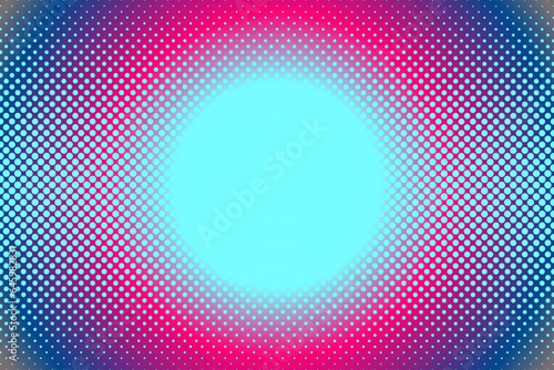 Halftone dotted background vector design. color