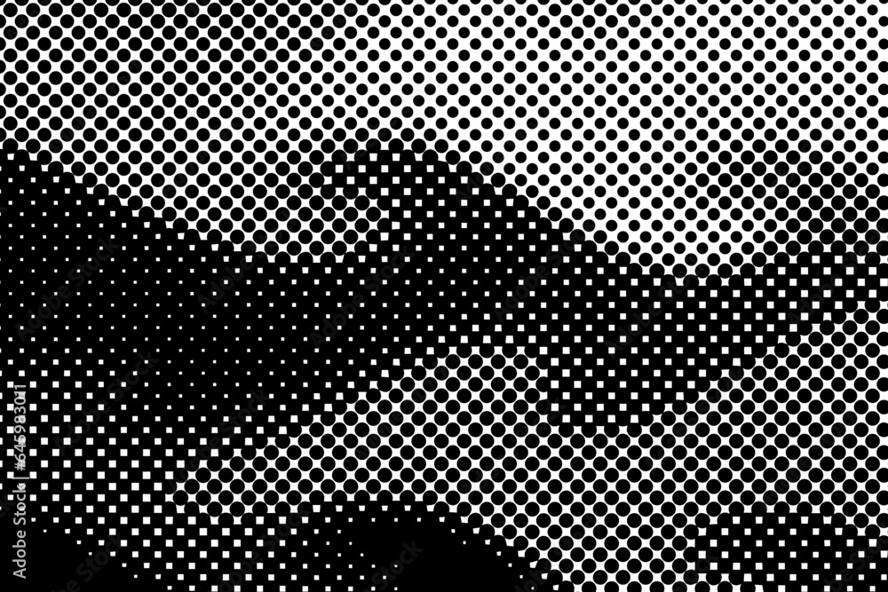 Halftone background vector pattern retro. horizontal grunge