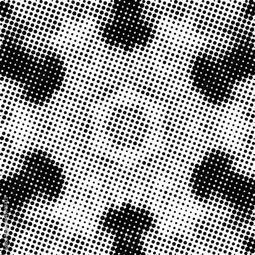 Snowflake halftone backgrou...