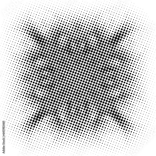 Snowflake halftone backgrou...