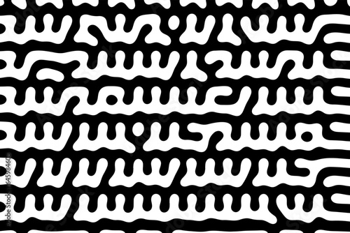 Turing ornament halftone puzzle pattern. chain reaction bio