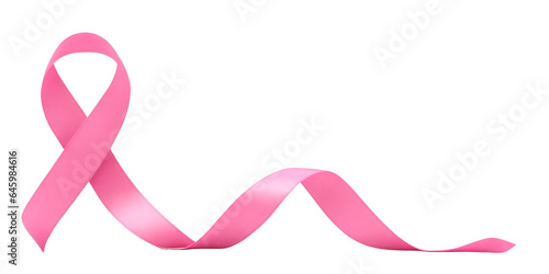 Wallpaper Mural Pink ribbon breast cancer isolated on transparent background