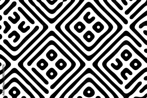 Turing ornament halftone puzzle pattern. chain reaction reaction diffusion